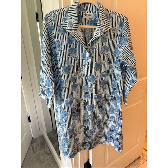 NEW w partial tag Holly Shae Arden shirtdress, $218 Xs/Med E18 - Picture 1 of 7